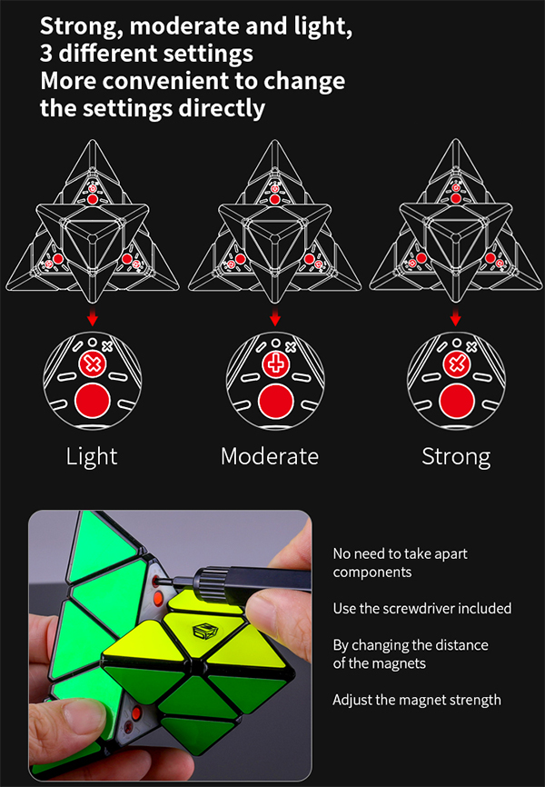 QiYi X-MAN Design Magnetic Pyraminx-Bell V2 Stickerless